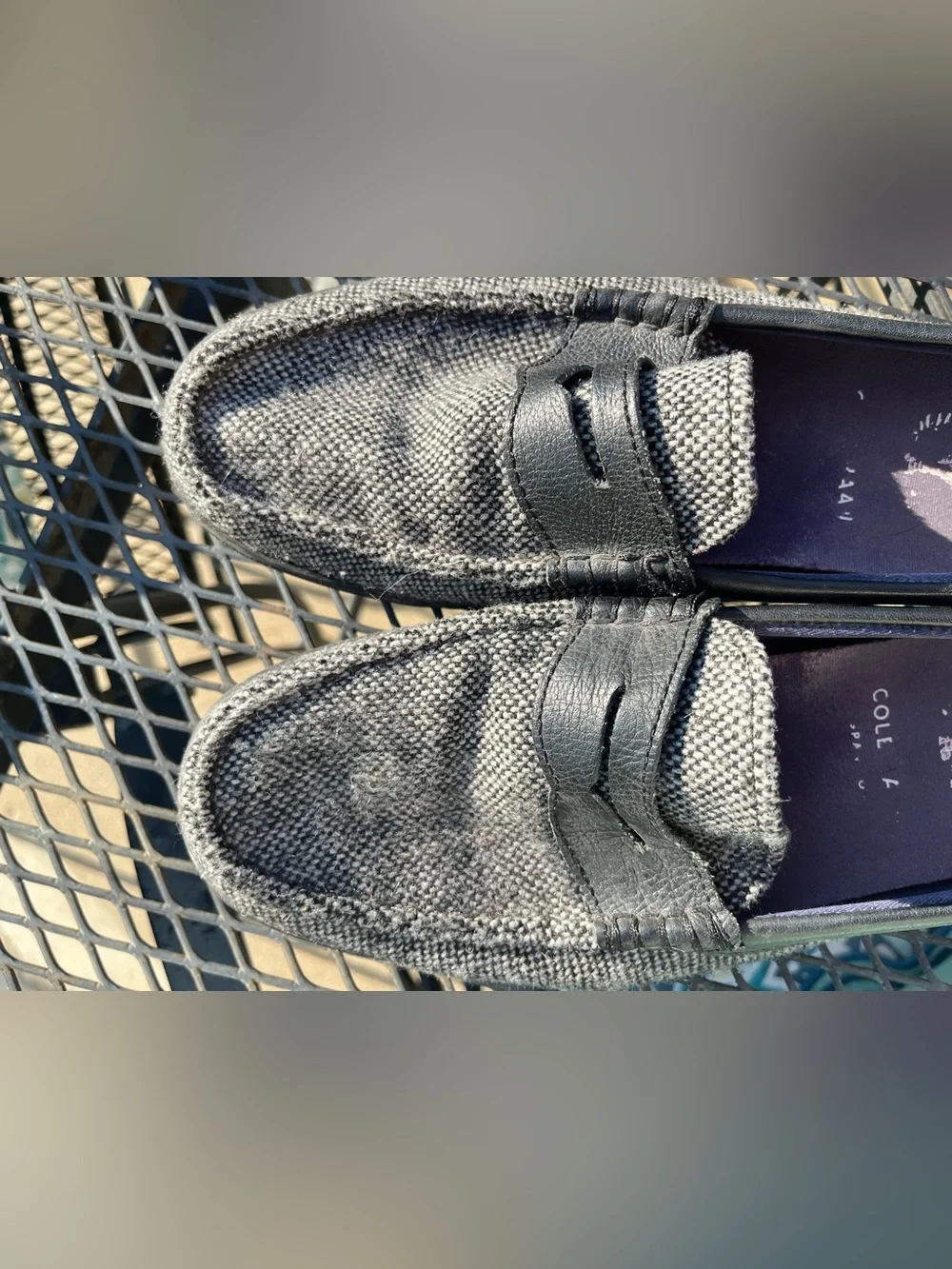 Cole Haan Canvas/Leather Loafers